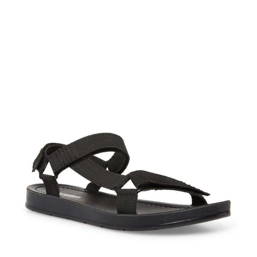 Sandalias Planas Steve Madden Ahenley Niños Negras | ES IA2S86